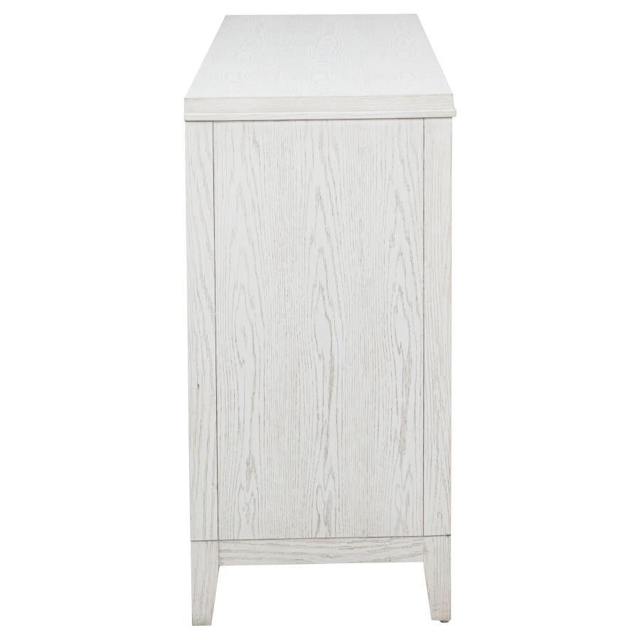 Marielle 6-drawer Bedroom Dresser Distressed White-zoom-9