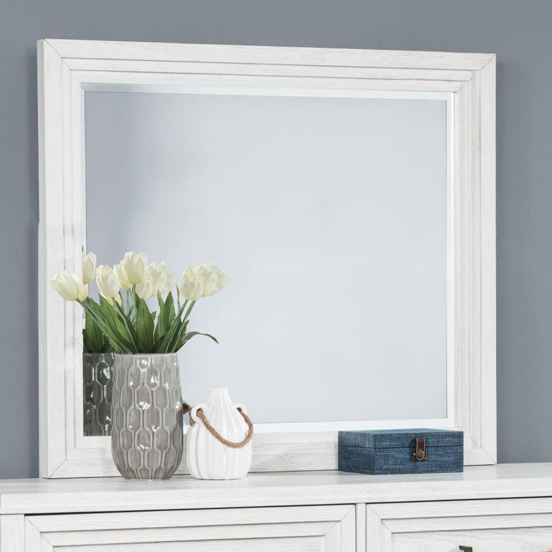 Marielle Dresser Mirror Distressed White-zoom-