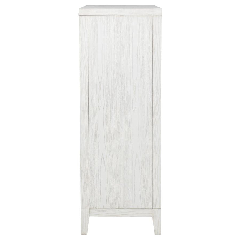 Marielle 5-drawer Bedroom Chest Distressed White-zoom-