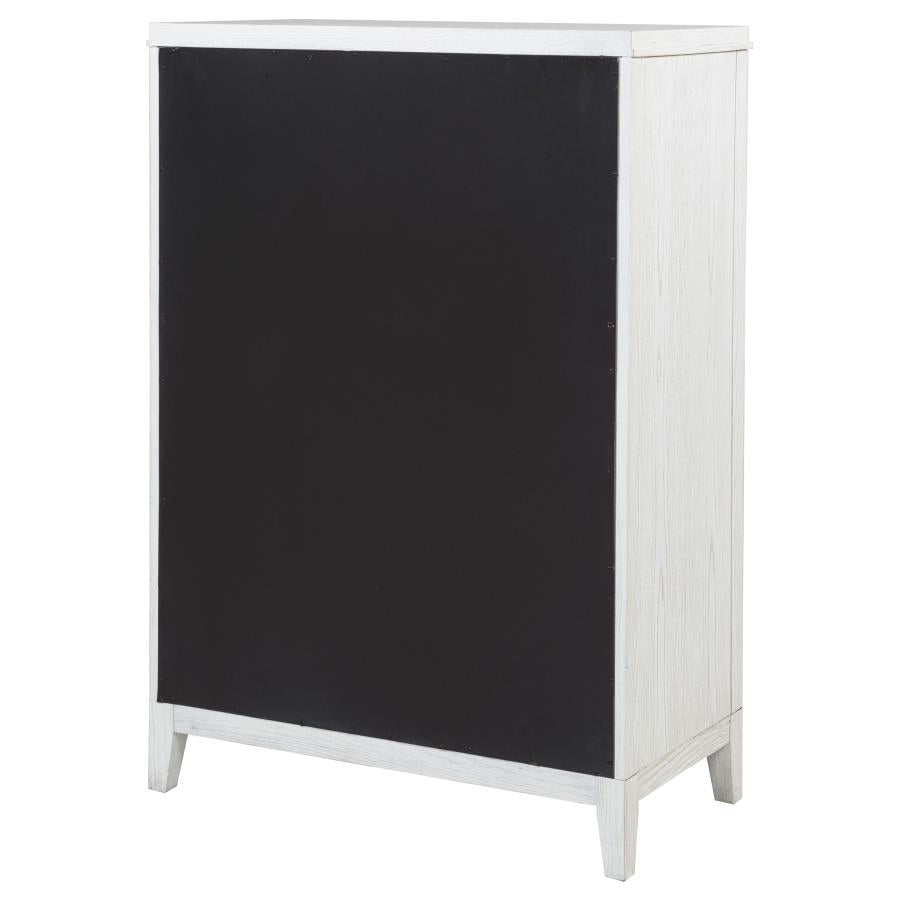 Marielle 5-drawer Bedroom Chest Distressed White-zoom-8