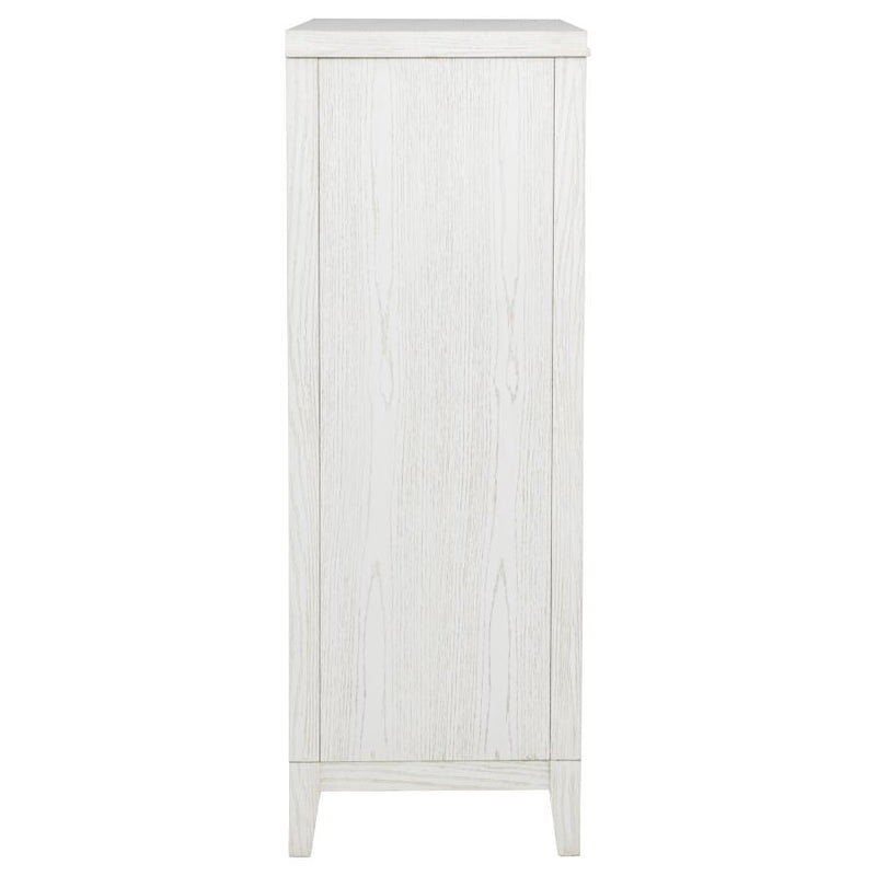 Marielle 5-drawer Bedroom Chest Distressed White-zoom-