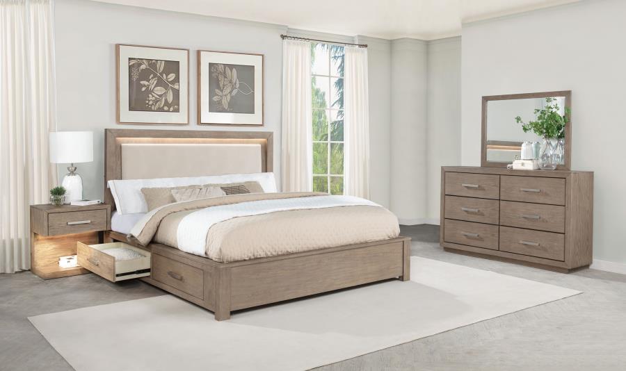 Kenora 4-piece California King Bedroom Set Barley Brown-1