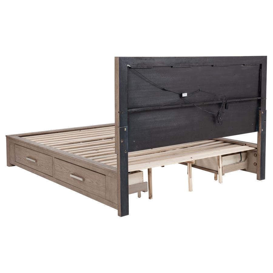 Kenora 4-piece California King Bedroom Set Barley Brown-4