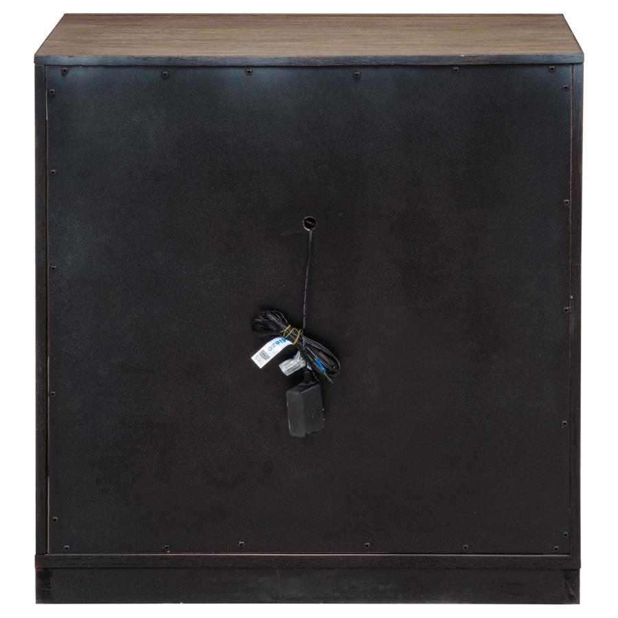 Kenora 1-drawer Nightstand Bedside Table Barley Brown-zoom-7
