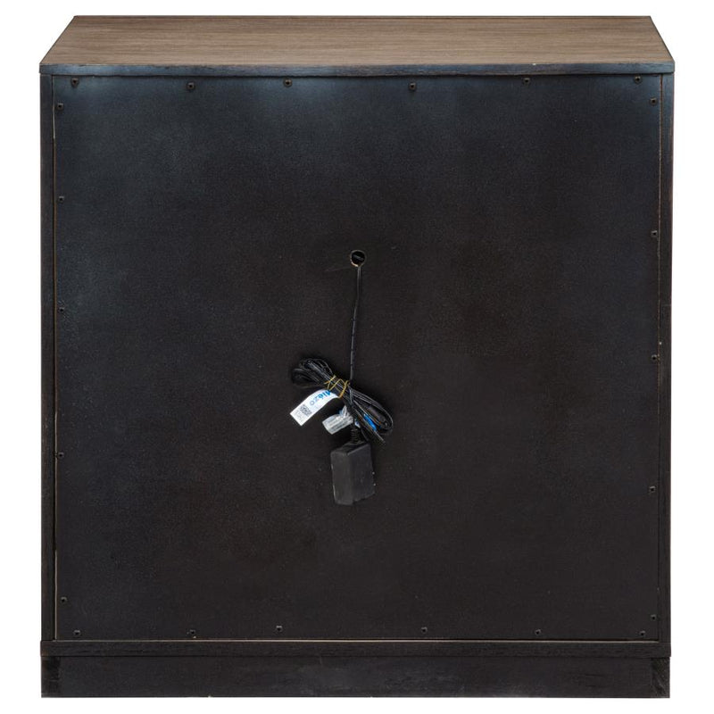 Kenora 1-drawer Nightstand Bedside Table Barley Brown-zoom-