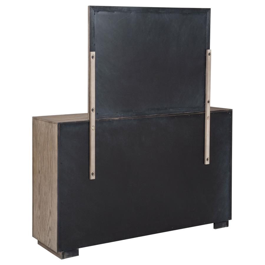 Kenora 6-drawer Dresser and Mirror Barley Brown-zoom-6