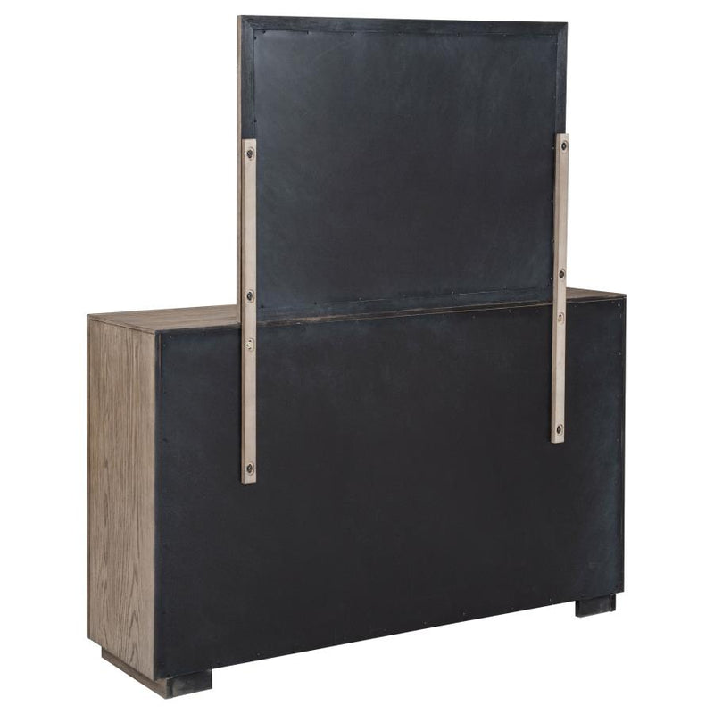 Kenora 6-drawer Dresser and Mirror Barley Brown-zoom-