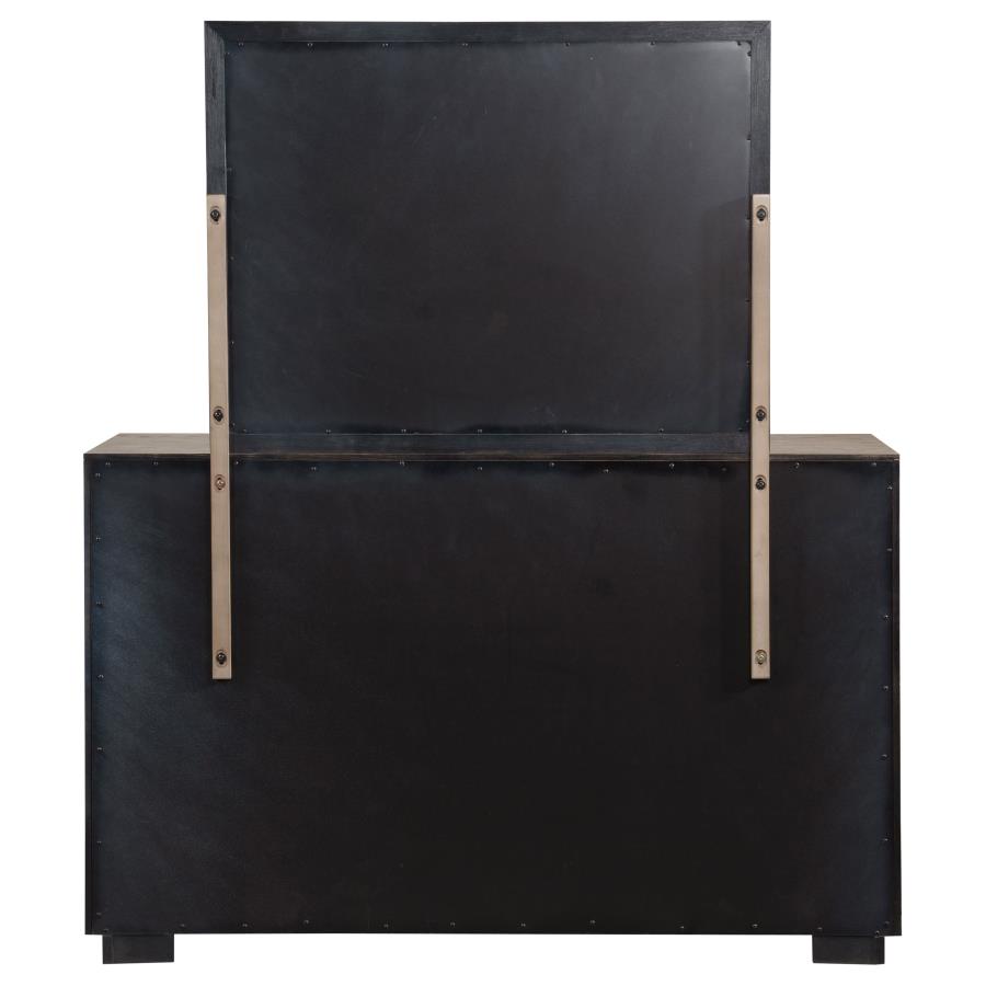 Kenora 6-drawer Dresser and Mirror Barley Brown-zoom-7