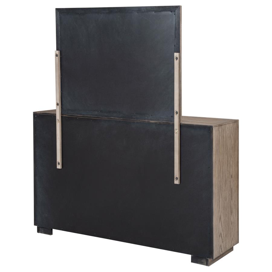Kenora 6-drawer Dresser and Mirror Barley Brown-8