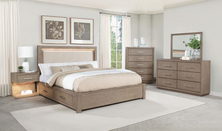 Kenora 6-drawer Dresser and Mirror Barley Brown-zoom-14
