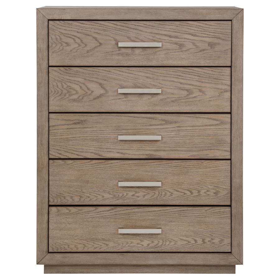 Kenora 5-drawer Bedroom Chest Barley Brown-3