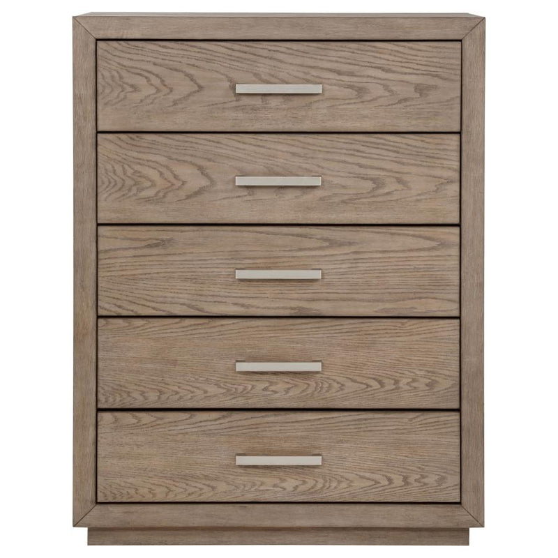 Kenora 5-drawer Bedroom Chest Barley Brown-zoom-