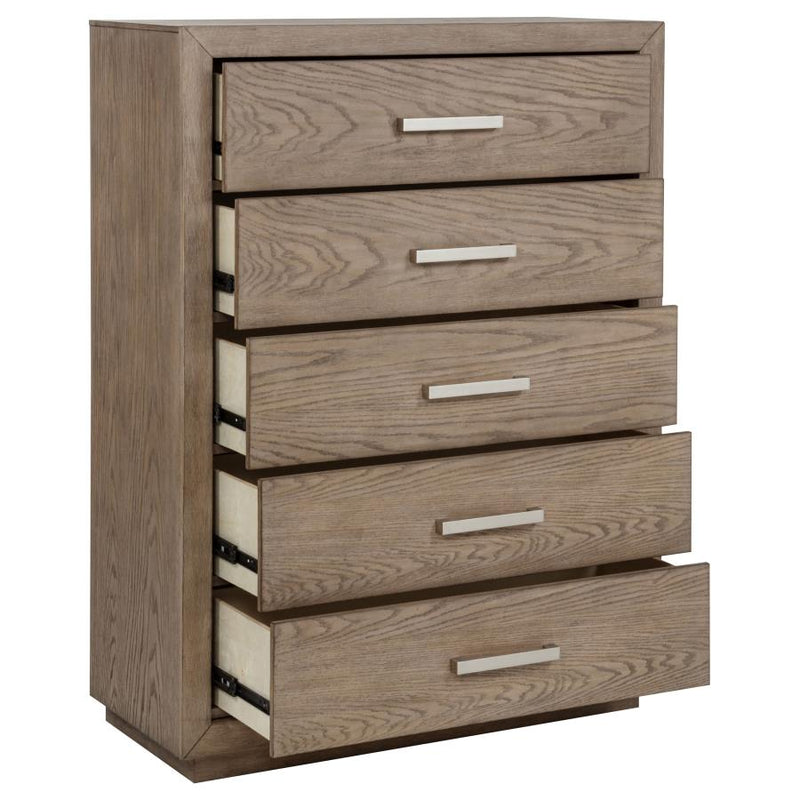 Kenora 5-drawer Bedroom Chest Barley Brown-zoom-