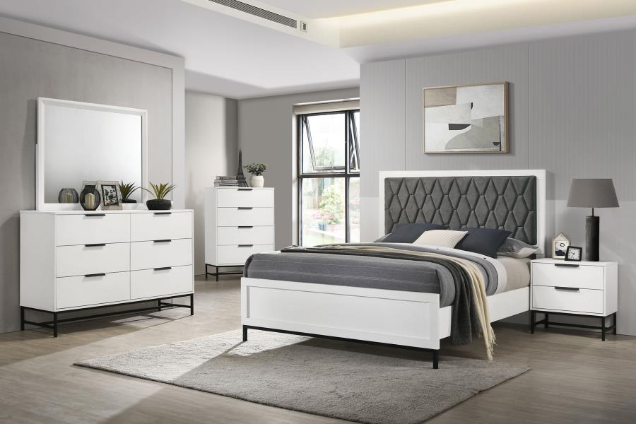 Sonora 5-piece California King Bedroom Set White-1