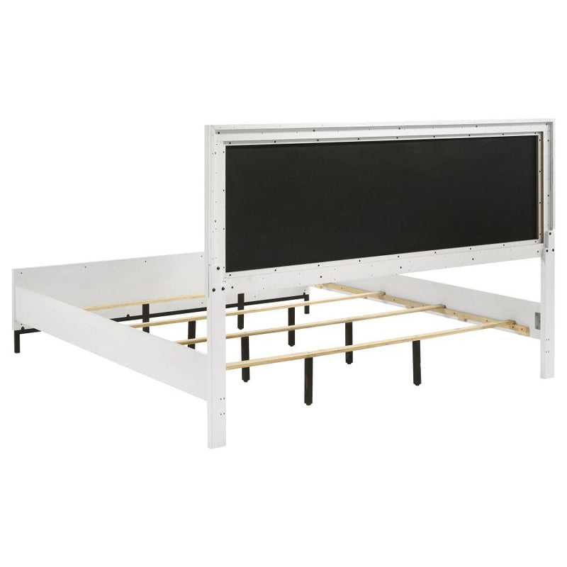 Sonora California King Upholstered Panel Bed White-zoom-