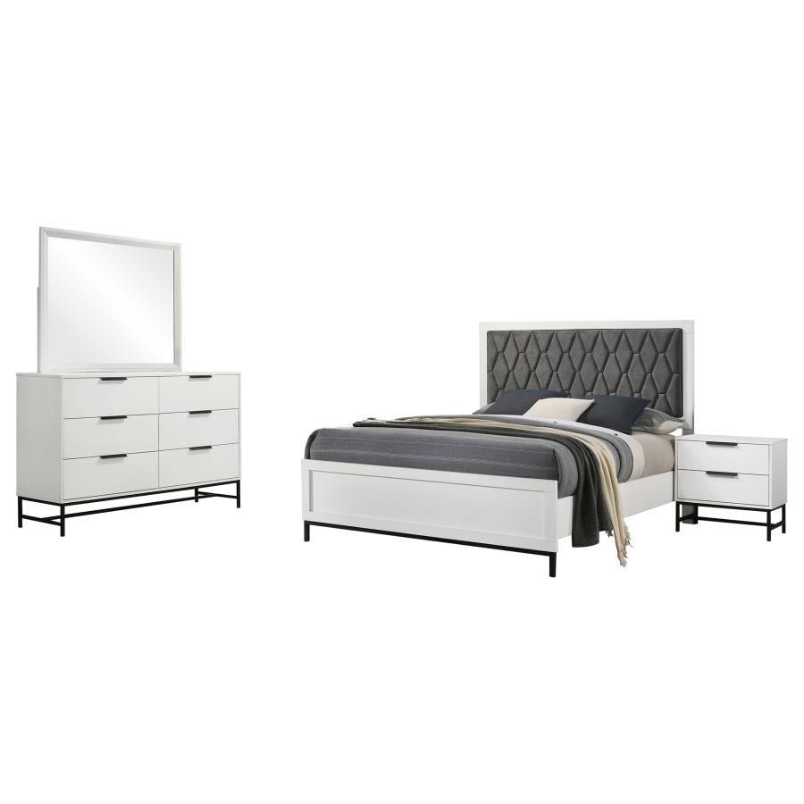 Sonora 4-piece Queen Bedroom Set White-2