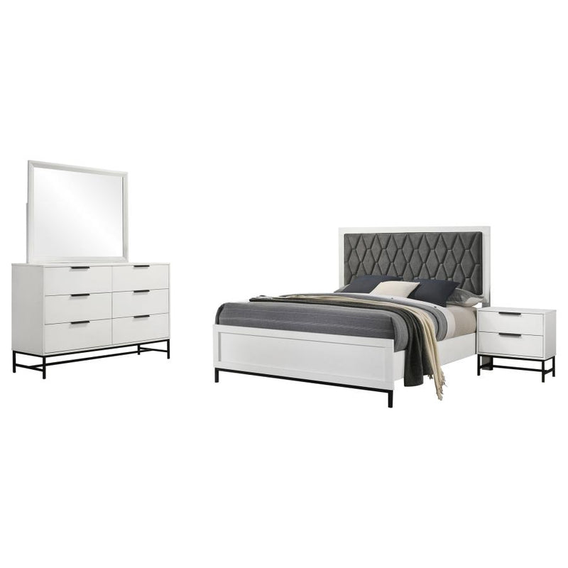Sonora 4-piece Queen Bedroom Set White-zoom-