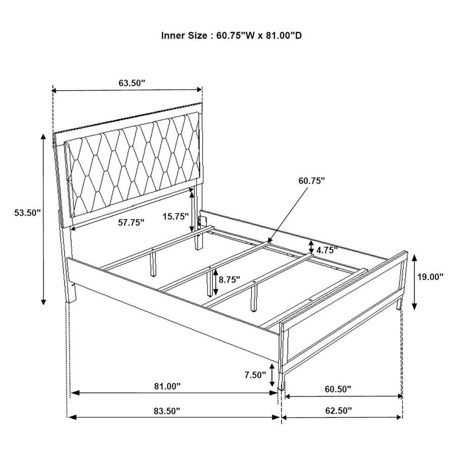 Sonora 4-piece Queen Bedroom Set White-15