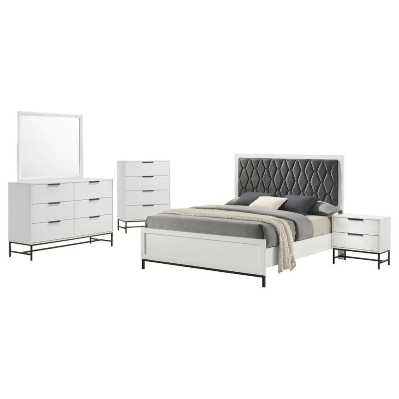 Sonora 5-piece Queen Bedroom Set White-zoom-