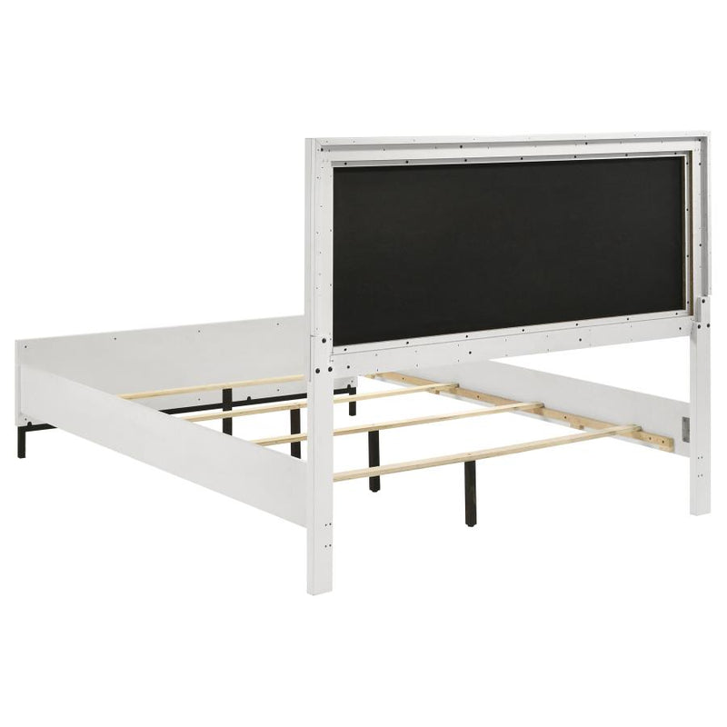 Sonora Queen Upholstered Panel Bed White-zoom-