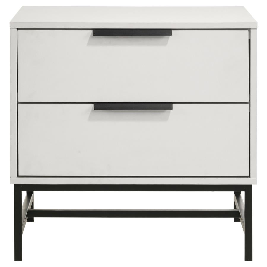 Sonora 2-drawer Nightstand Bedside Table White-3
