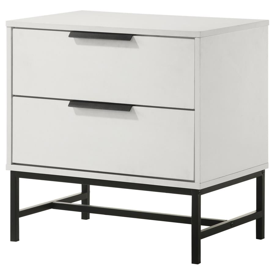 Sonora 2-drawer Nightstand Bedside Table White-zoom-4
