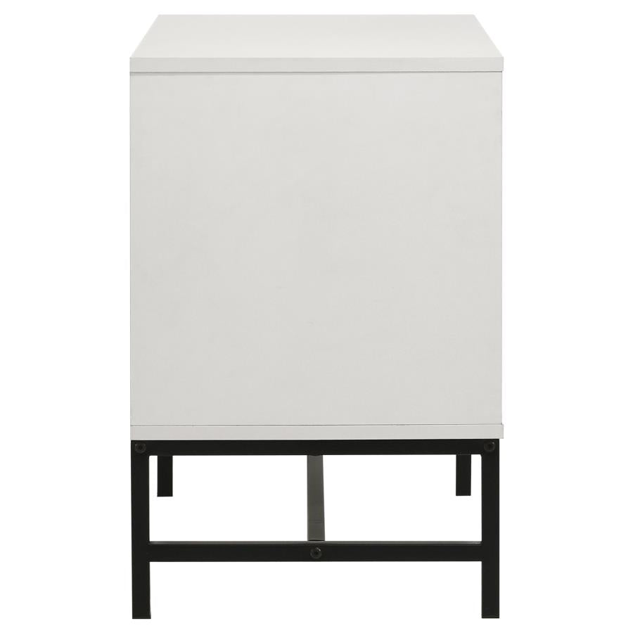 Sonora 2-drawer Nightstand Bedside Table White-5