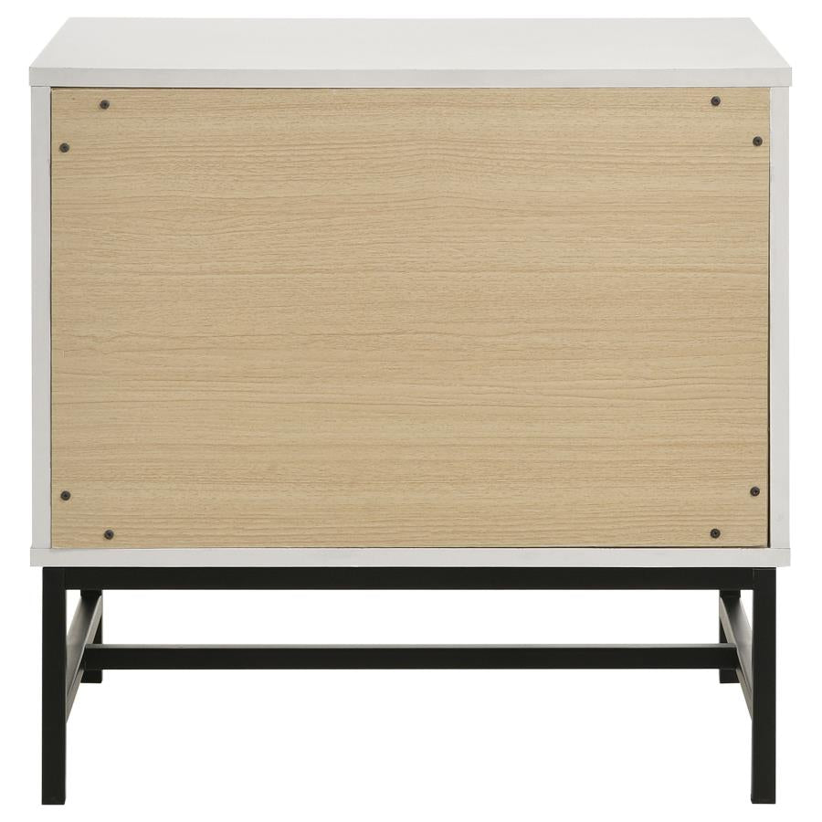 Sonora 2-drawer Nightstand Bedside Table White-zoom-7