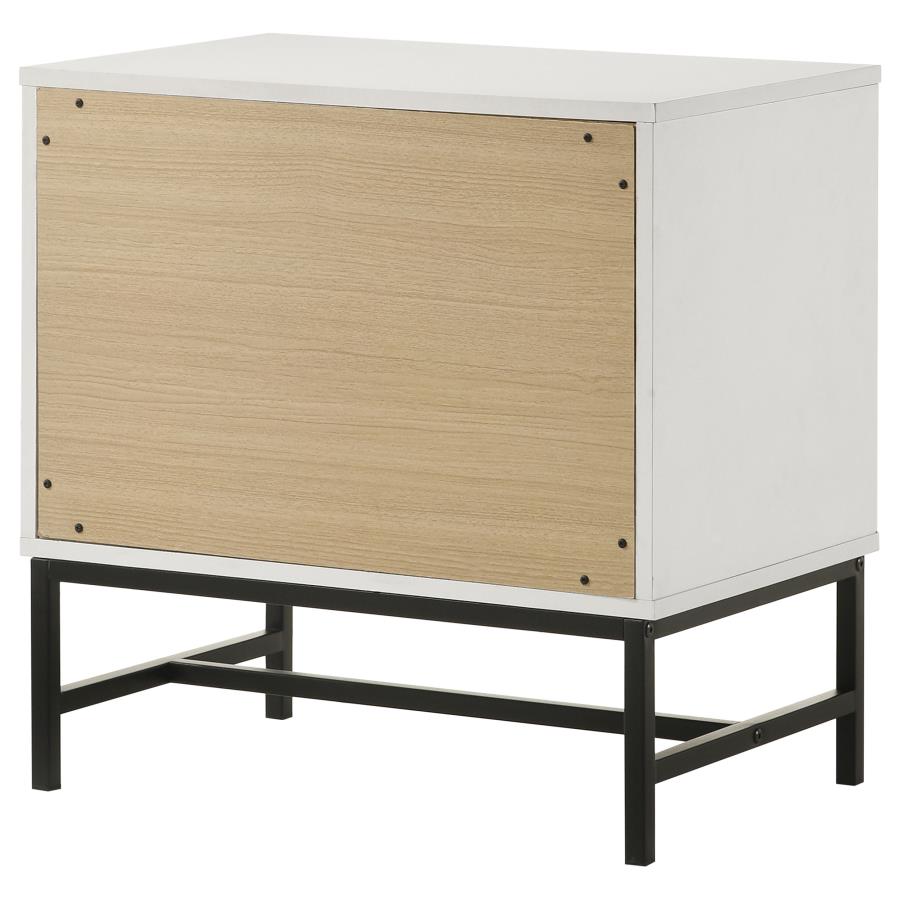 Sonora 2-drawer Nightstand Bedside Table White-8