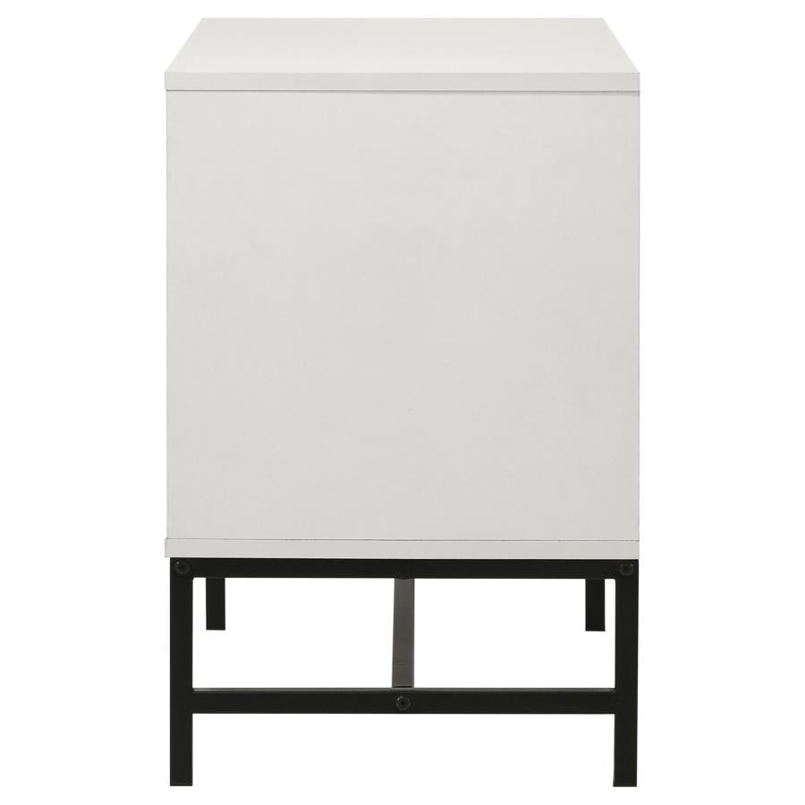 Sonora 2-drawer Nightstand Bedside Table White-9