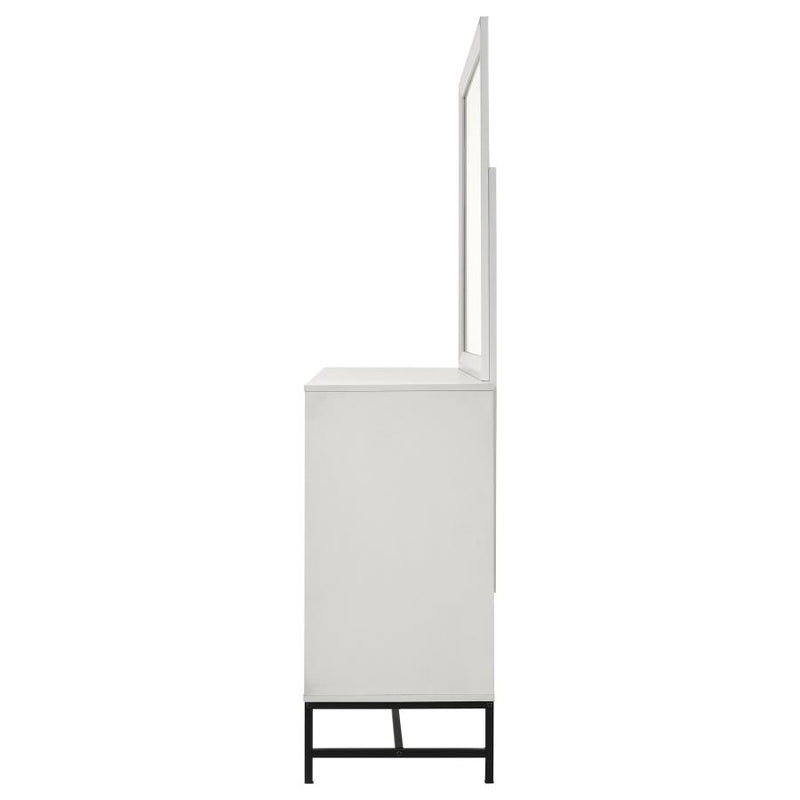 Sonora 6-drawer Dresser with Mirror White-zoom-
