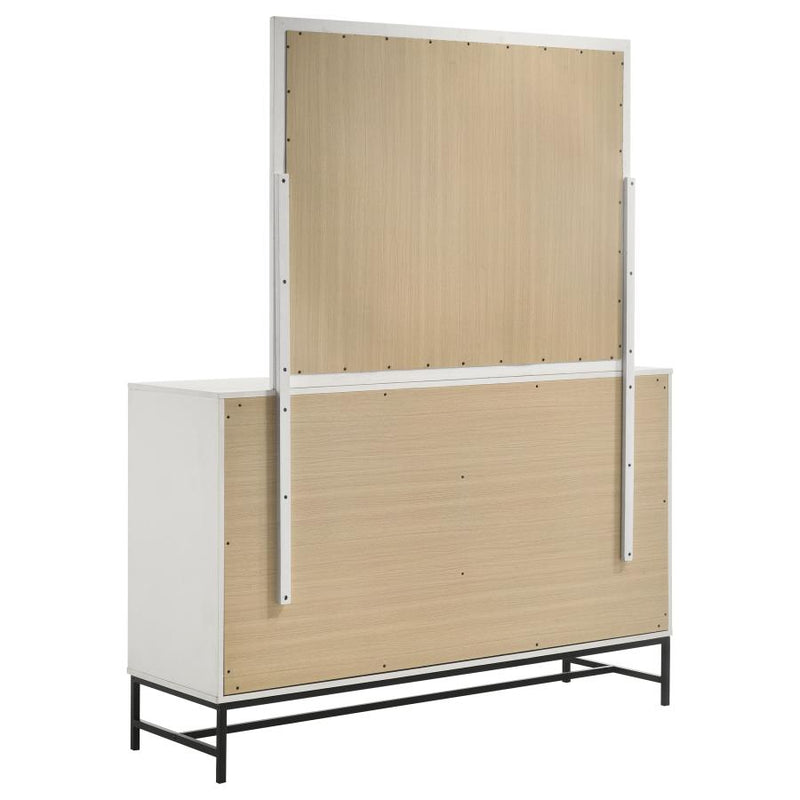 Sonora 6-drawer Dresser with Mirror White-zoom-