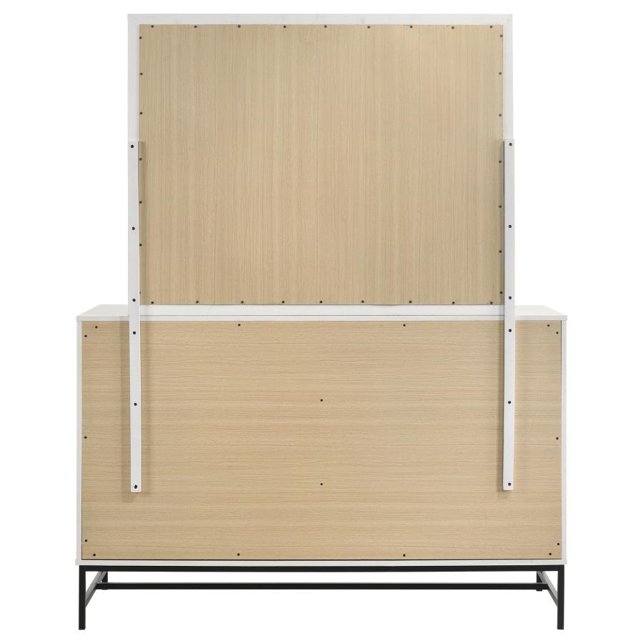 Sonora 6-drawer Dresser with Mirror White-zoom-7