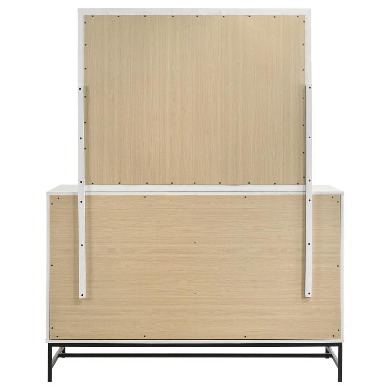 Sonora 6-drawer Dresser with Mirror White-zoom-