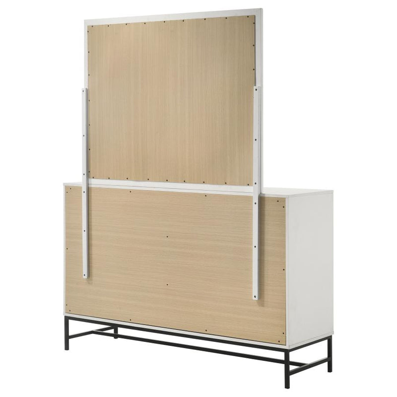 Sonora 6-drawer Dresser with Mirror White-zoom-