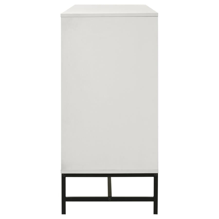 Sonora 6-drawer Bedroom Dresser White-zoom-5
