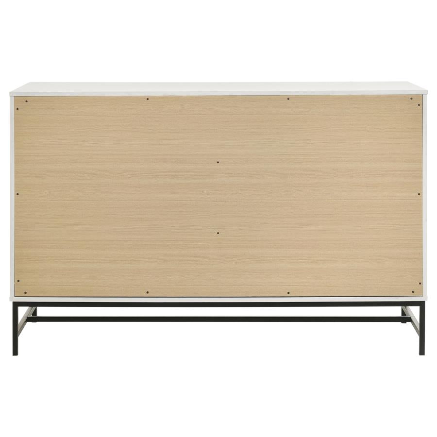 Sonora 6-drawer Bedroom Dresser White-7