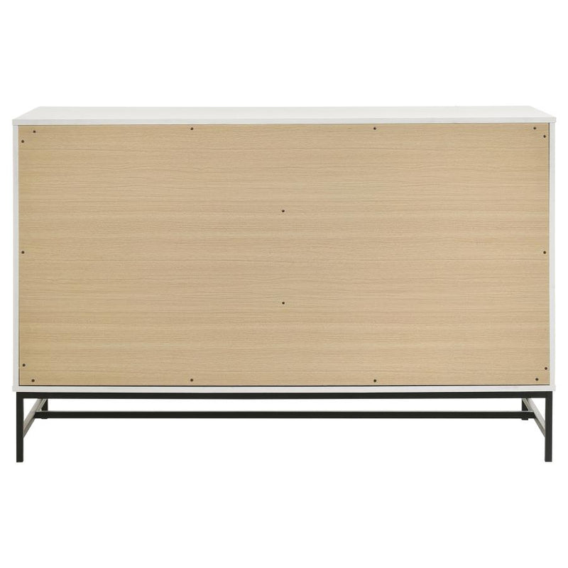 Sonora 6-drawer Bedroom Dresser White-zoom-