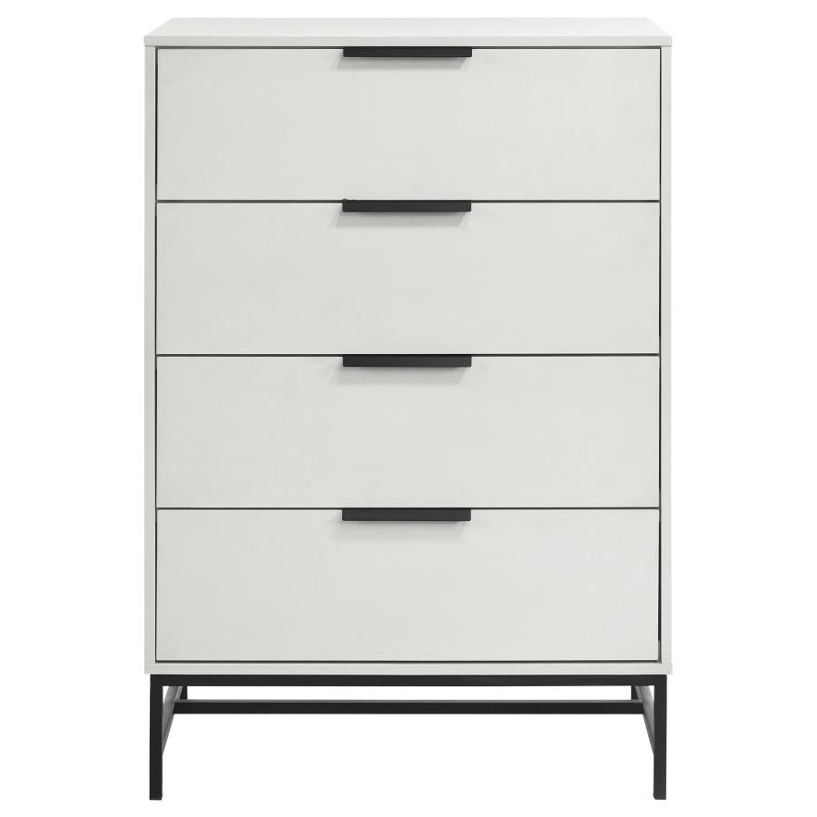 Sonora 4-drawer Bedroom Chest White-zoom-3