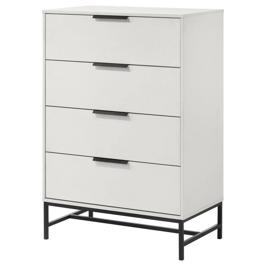 Sonora 4-drawer Bedroom Chest White-zoom-4