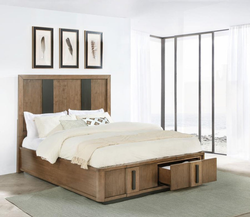 Terrace 2-drawer California King Storage Bed Ash Brown-zoom-