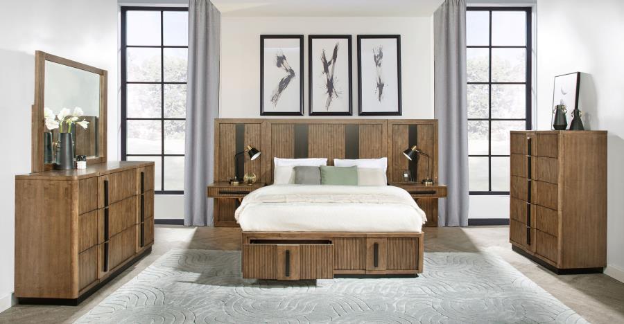 Terrace 2-drawer California King Storage Bed Ash Brown-9