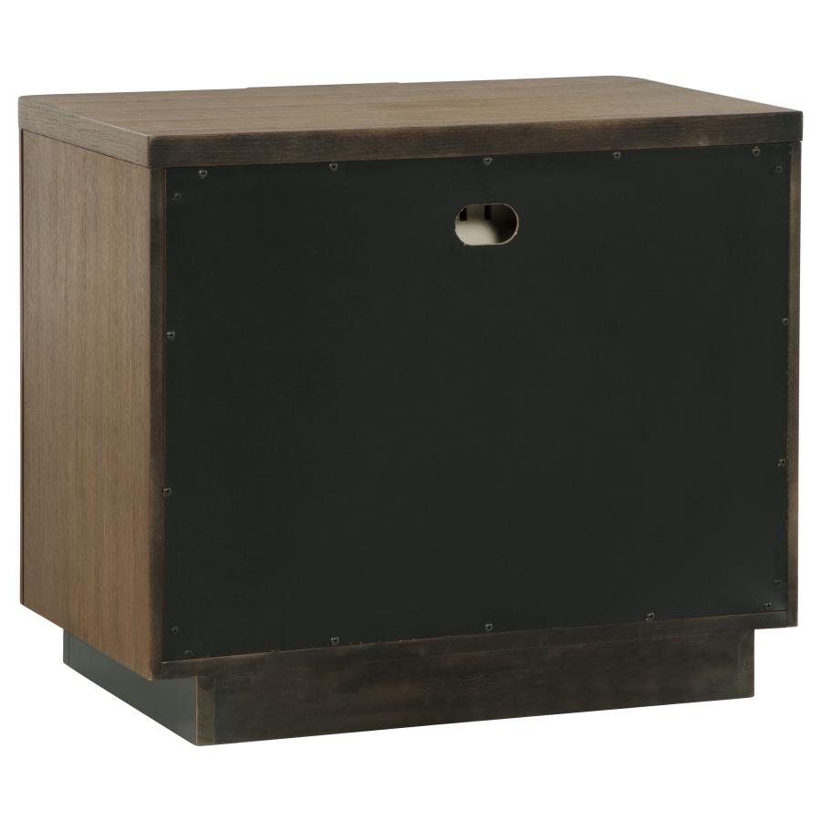 Terrace 2-drawer Nightstand Bedside Table Ash Brown-6