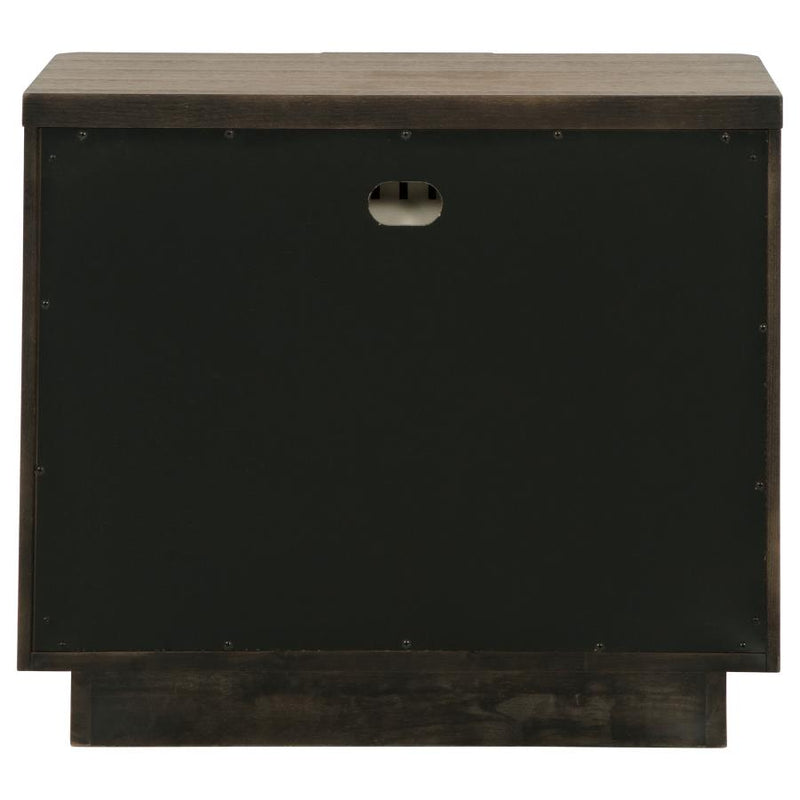Terrace 2-drawer Nightstand Bedside Table Ash Brown-zoom-