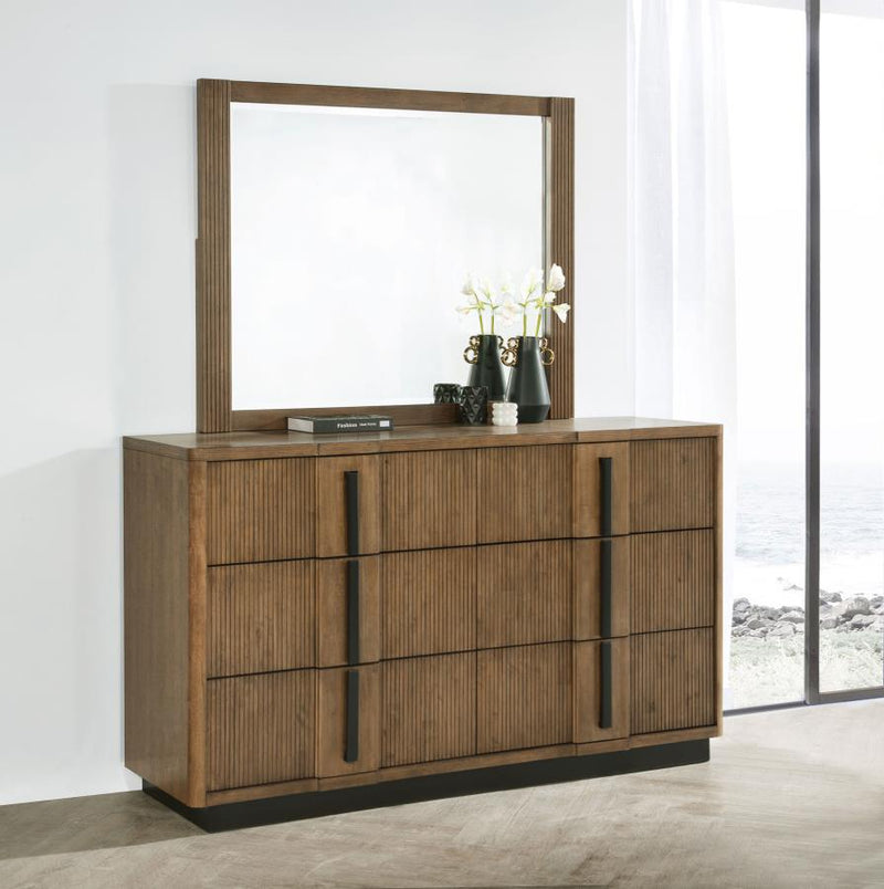 Terrace 6-drawer Dresser and Mirror Ash Brown-zoom-