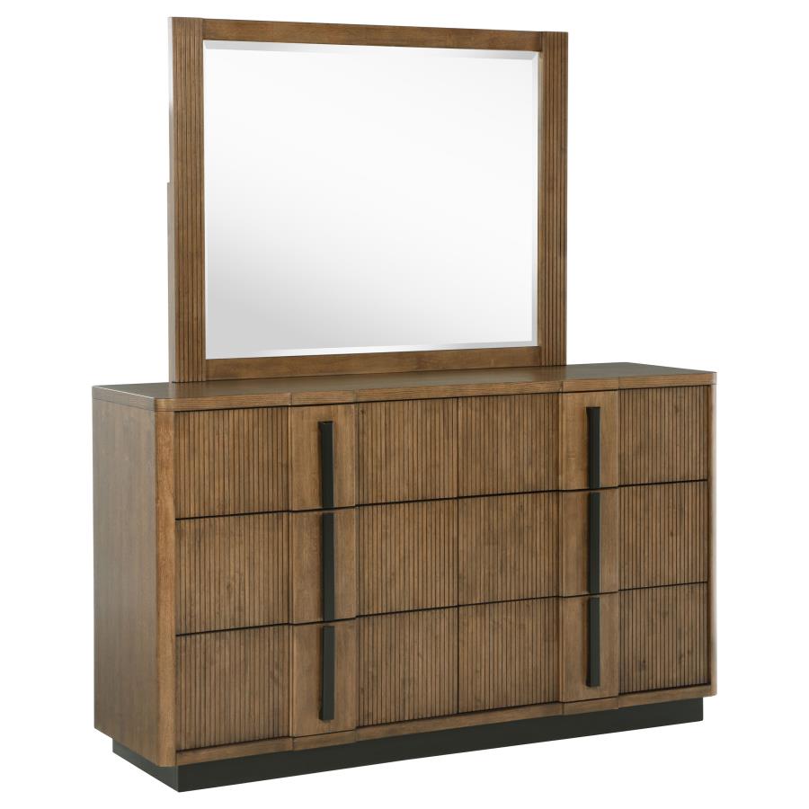 Terrace 6-drawer Dresser and Mirror Ash Brown-1