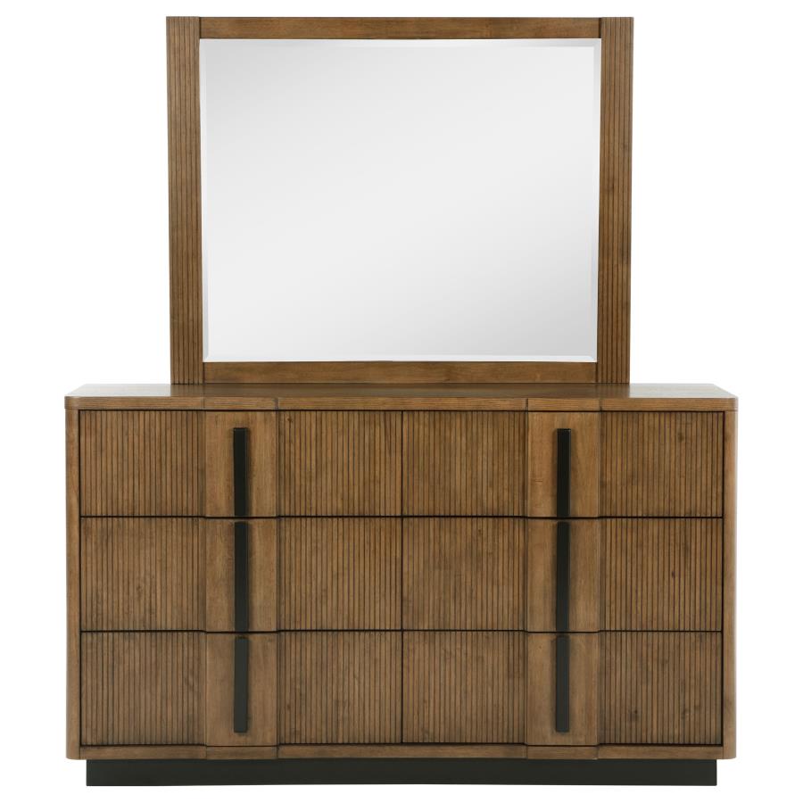 Terrace 6-drawer Dresser and Mirror Ash Brown-3