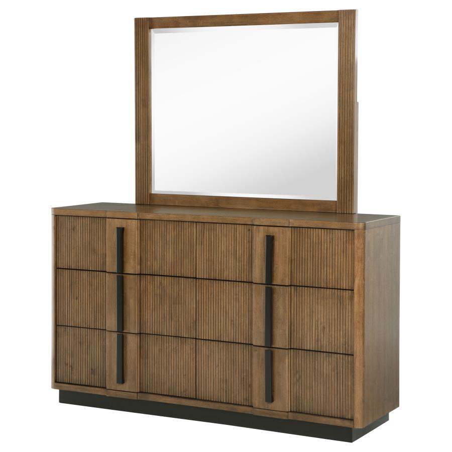 Terrace 6-drawer Dresser and Mirror Ash Brown-4