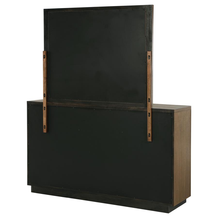 Terrace 6-drawer Dresser and Mirror Ash Brown-zoom-8