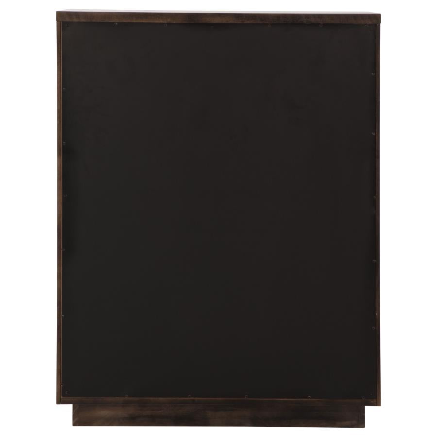 Terrace 5-drawer Chest of Drawers Ash Brown-7